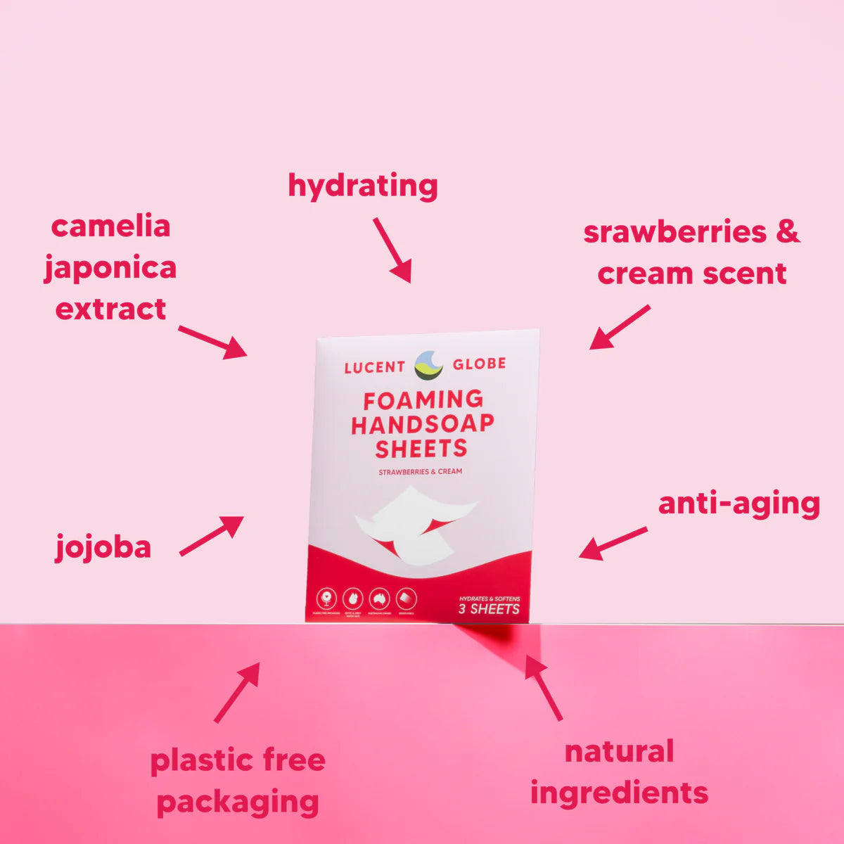 ハンドソープシート - ストロベリー＆クリーム